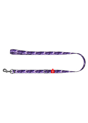 Повідець для собак нейлоновий малюнок "Фіолетовий камо" 152-183х1,5 см WAUDOG (257048264)