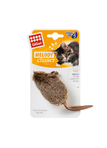 Игрушка для котов Мышка с электронным чипом 15 см GiGwi (257045715)