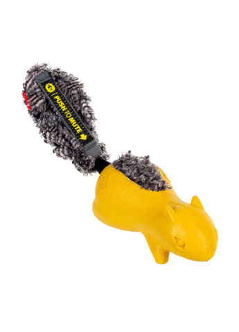Іграшка для собак Білка з віджувальним пищалкою, жовтий 30 см GiGwi (257048764)