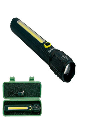Ручной аккумуляторный фонарь 2в1 с USB зарядкой BL C72 с боковым светом и кейсом VTech (257043041)