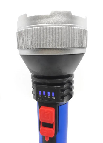 Ручной фонарь аккумуляторный C 95 светодиодный Синий VTech (257033291)