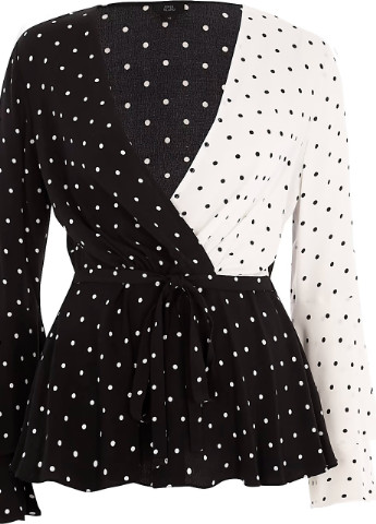 Чорно-біла блуза River Island