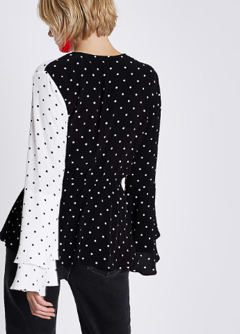 Чорно-біла блуза River Island