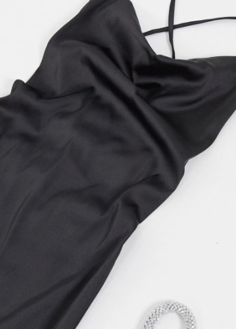 Черное кэжуал платье NaaNaa однотонное