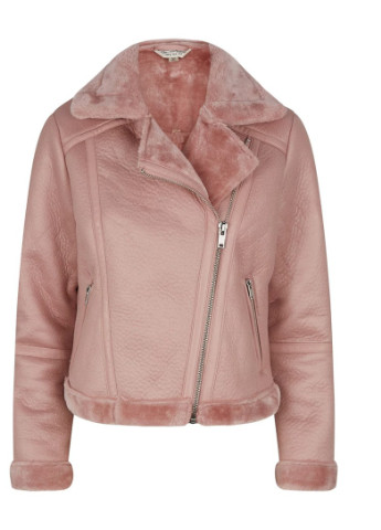 Розовая зимняя куртка Miss Selfridge