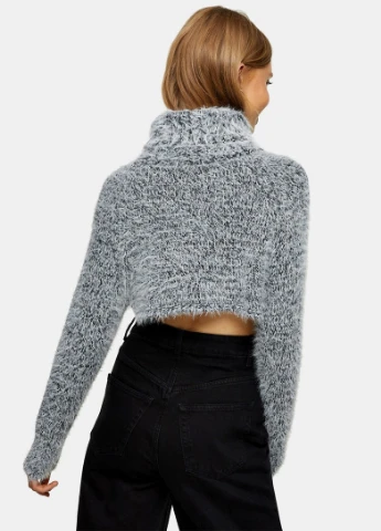 Сірий зимовий светр Topshop