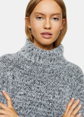 Сірий зимовий светр Topshop