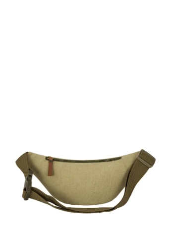 Сумка - Бананка на пояс Leather Canvas Бежевый P2110EX064 Exodus (257033454)