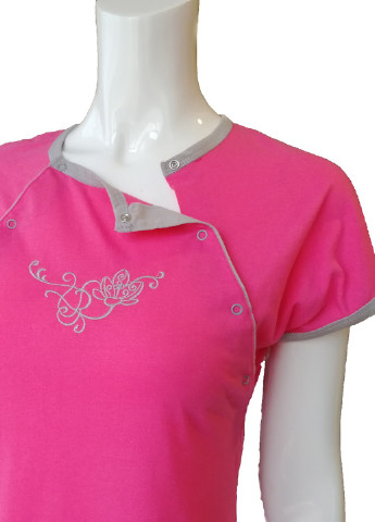 Ночная рубашка хлопковая розовая S Ярослав (257033553)