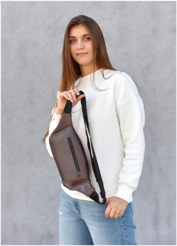 Жіноча сумка на пояс-бананка 38х17х6 см Sambag (257047483)