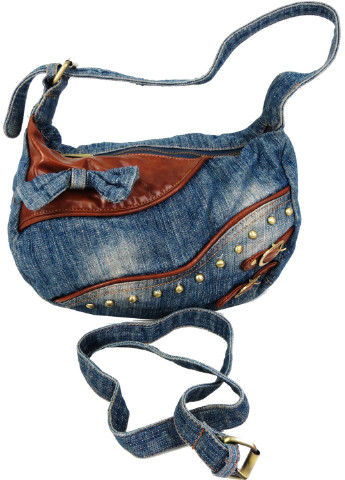 Женская джинсовая сумка небольшого размера 28х18х12 см FASHION JEANS (257045437)