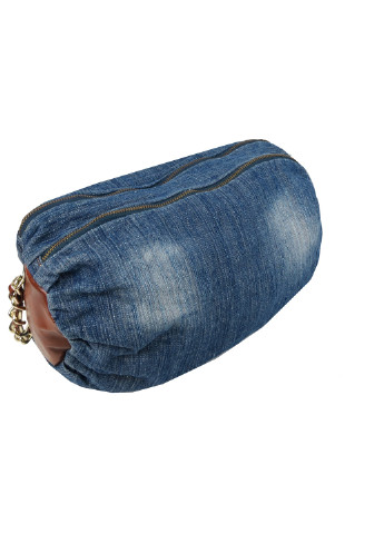 Циліндрична жіноча джинсова сумка 36х18х18 см FASHION JEANS (257045479)