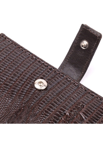 Мужской кожаный кошелек 9х10,5х2 см Karya (257048438)