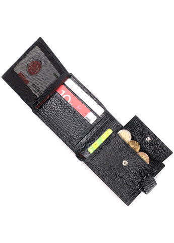 Мужской кожаный кошелек 11,5х9,5х2 см Karya (257048736)