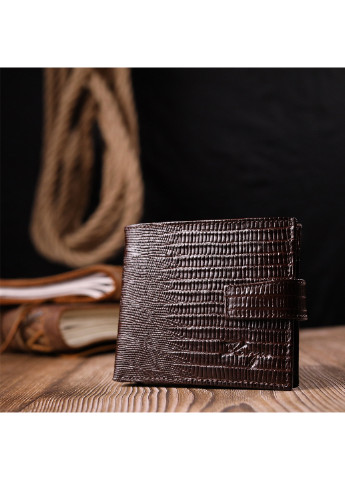 Мужской кожаный кошелек 11х9х2 см Karya (257047711)