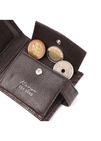 Мужской кожаный кошелек 11х9х2 см Karya (257047711)