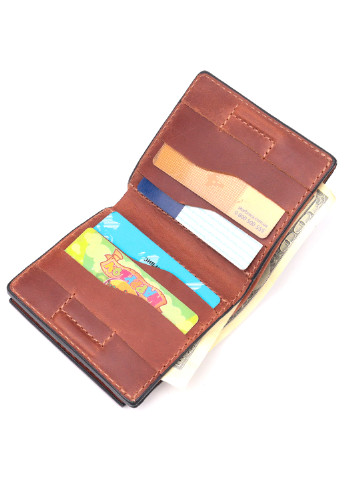 Мужской кожаный кошелек 9,5х10х1,5 см Grande Pelle (257046505)