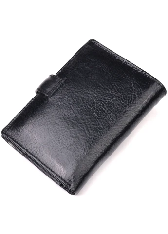 Мужской кожаный бумажник 10,5х14х2 см st leather (257048598)
