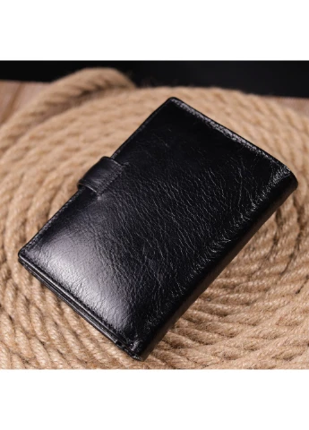 Мужской кожаный бумажник 10,5х14х2 см st leather (257048598)