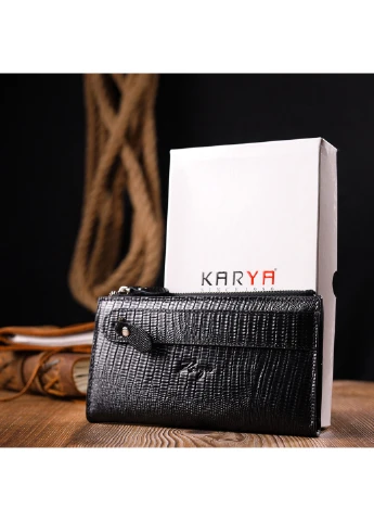 Шкіряний гаманець 17,5х9,5х1 см Karya (257047717)