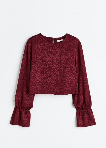 Темно-красная демисезонная блузка H&M