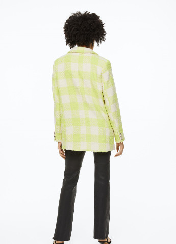 Зеленый женский жакет H&M с рисунком - демисезонный
