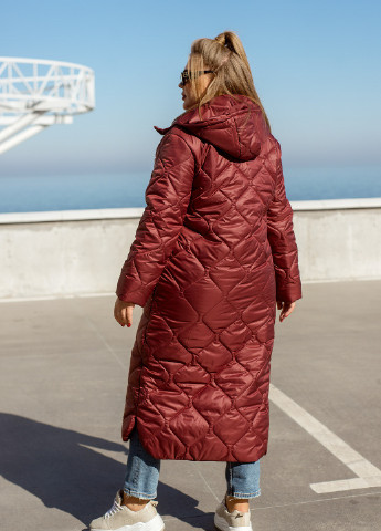 Бордовая зимняя куртка No Brand 2412