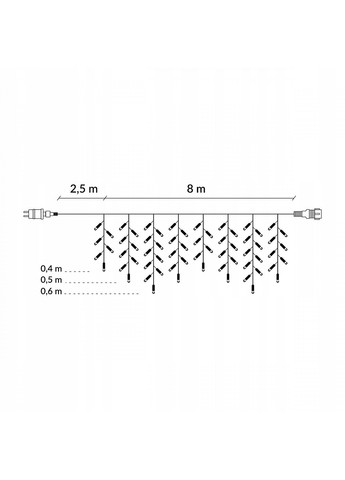 Гірлянда бахрома 8 м Springos (257065374)