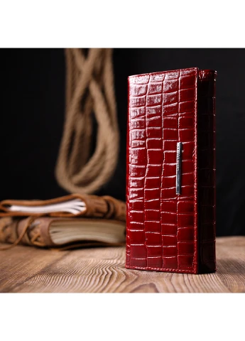 Женский кожаный кошелек 19х9х2 см Karya (257065187)