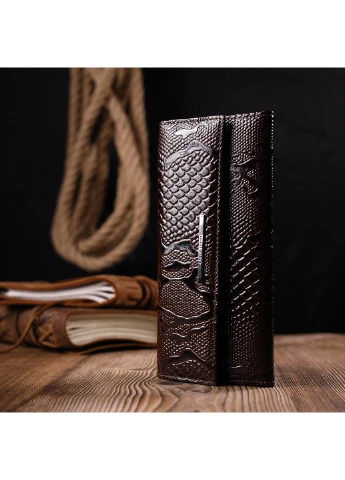 Женский кожаный кошелек 19,5х9х1 см Karya (257066650)