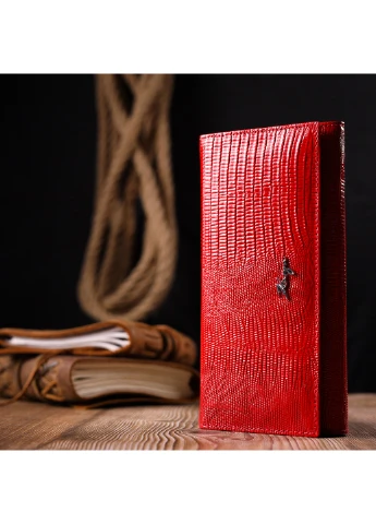 Женский кожаный кошелек 19,5х9,5х2 см Karya (257062911)