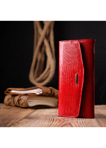 Жіночий шкіряний гаманець 19х9,5х2 см Karya (257062896)