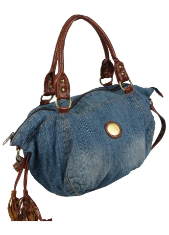 Жіноча сумка з джинсової тканини 50х30х18 см FASHION JEANS (257062832)