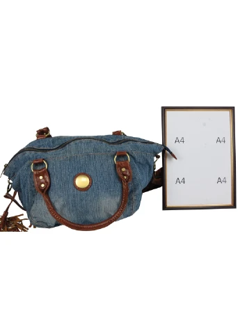 Жіноча сумка з джинсової тканини 50х30х18 см FASHION JEANS (257062832)