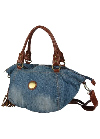 Жіноча сумка з джинсової тканини 50х30х18 см FASHION JEANS (257062832)