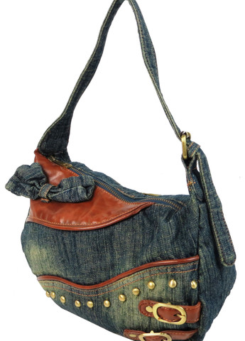 Небольшая женская джинсовая, коттоновая сумочка 28х18х12 см FASHION JEANS (257062830)