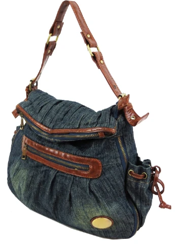 Жіноча джинсова, бавовняна сумка 38х30х8 см FASHION JEANS (257064026)