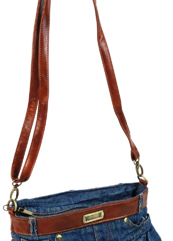 Невелика сумка джинсова у формі жіночої спідниці 30х20х5 см FASHION JEANS (257065127)