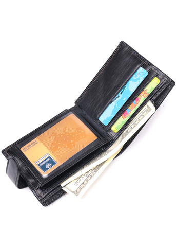 Мужской кожаный бумажник 11х9,5х2 см st leather (257065384)