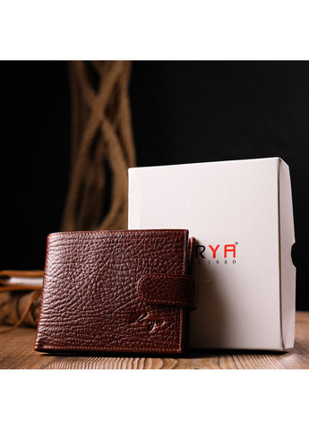 Мужской кожаный кошелек 12х9,5х1,5 см Karya (257064240)