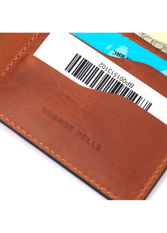Мужской кожаный кошелек 11,5х9х1 см Grande Pelle (257065153)