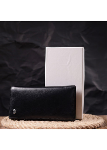Мужской кожаный бумажник 9х18,5х2 см st leather (257063093)