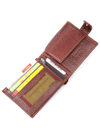 Чоловічий шкіряний гаманець 11х9х2 см Karya (257064236)