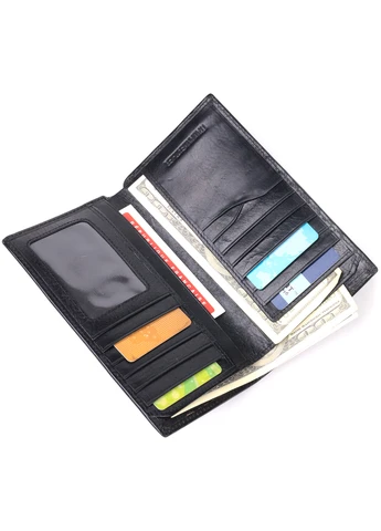 Чоловічий шкіряний гаманець 9,5х17х2 см st leather (257064287)