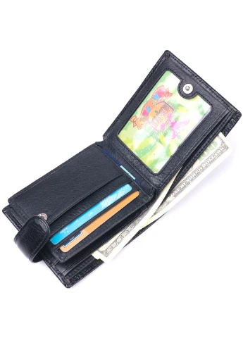 Чоловічий шкіряний гаманець 11х9х2,5 см st leather (257065383)