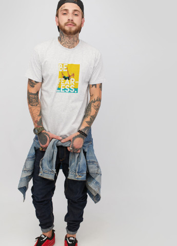 Серая футболка мужская серая YAPPI