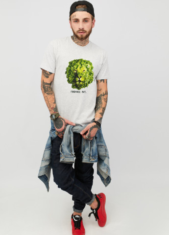 Серая футболка мужская серая YAPPI