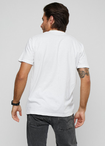 Біла футболка чоловіча з принтом біла YAPPI