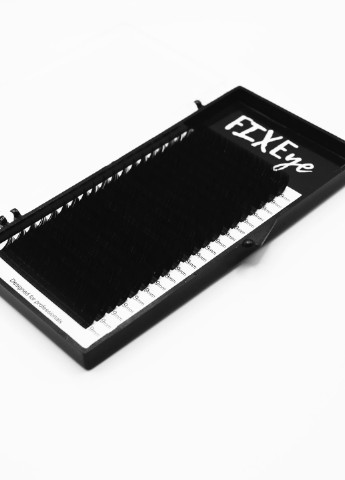 Вії для нарощування 20 ліній одна довжина чорні, вигин C, товщина 0.10мм, довжина 9мм FIXEye HYLON LASH (257086985)