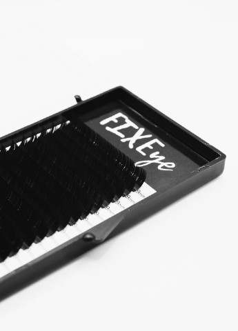 Вії для нарощування 20 ліній одна довжина чорні, вигин C, товщина 0.10мм, довжина 9мм FIXEye HYLON LASH (257086985)